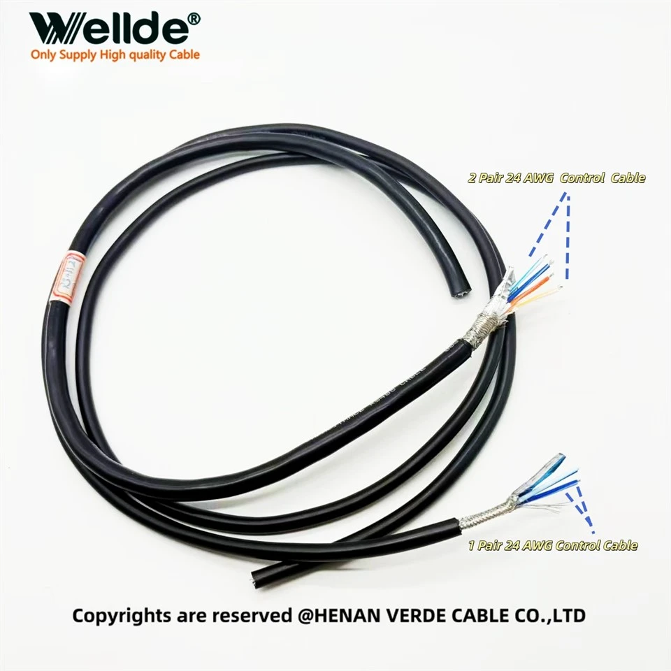1 par de cables blindados RS485 de 0,2 mm