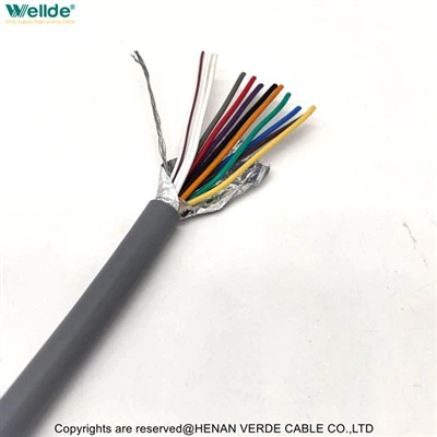 Cable blindado de papel de aluminio de 12 núcleos