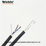 Cable de control de audio recto de 4 núcleos